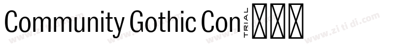 Community Gothic Con字体转换